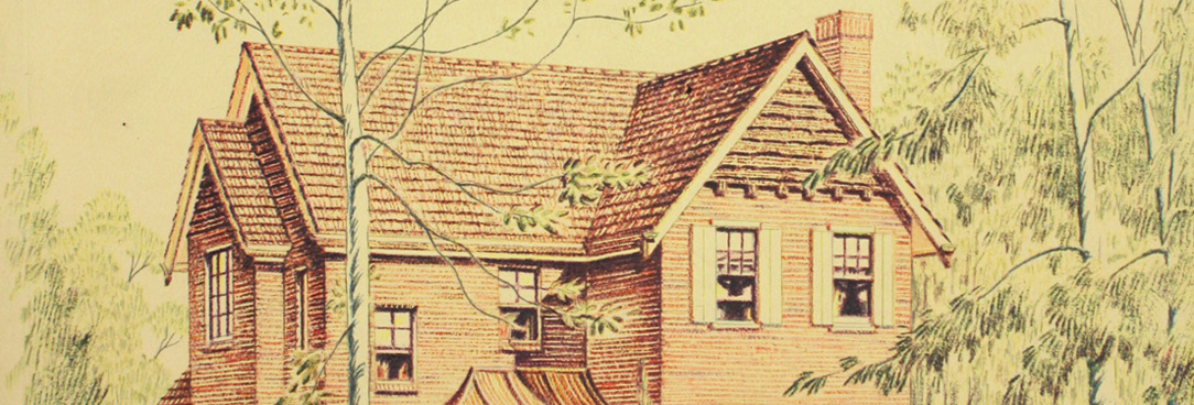 sketch of old house old house